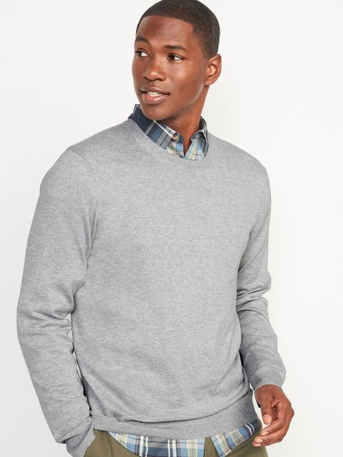 Suéter de cuello redondo con mezcla de algodón Old Navy