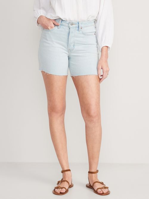 Shorts Old Navy High-Waisted Button-Fly O.G. Straight Cut-Off para Mujer