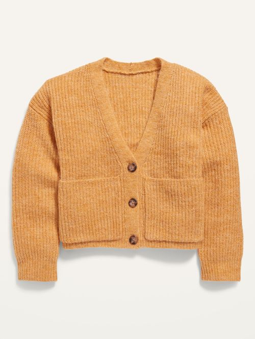 Suéter Old Navy de bolsillo con botones recortados para niñas
