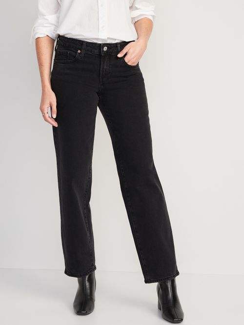 Jeans Old Navy Low-Rise O.G. Loose Black para Mujer