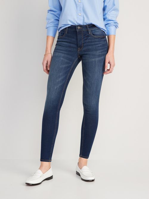 Jeans Old Navy Mid-Rise Rockstar Super-Skinny para Mujer