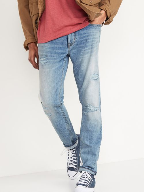 Jeans Old Navy Skinny Built-In Flex Ripped para hombre