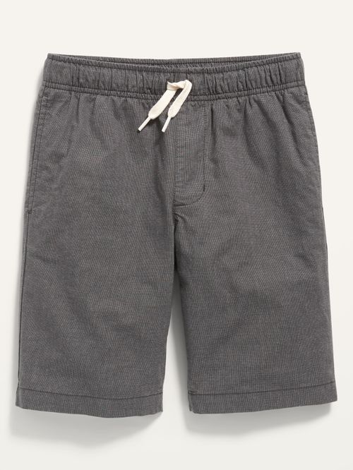 Pantalones cortos de lona texturizados y no elásticos