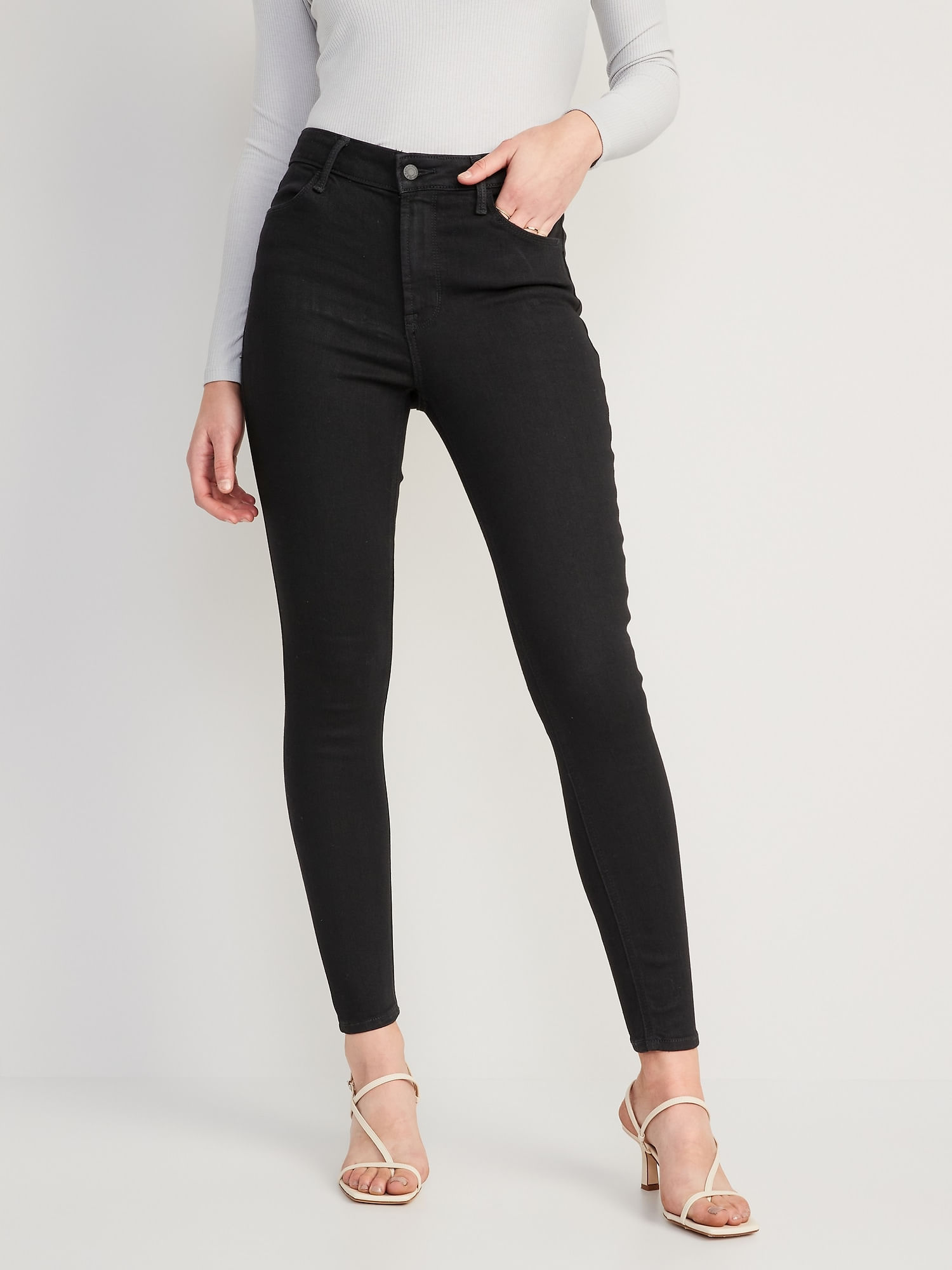 cine imán En general Jeans Old Navy High-Waisted Wow Black Super-Skinny para Mujer | Old Navy -  Old Navy MX