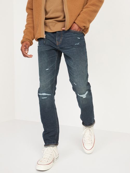 Jeans Old Navy Slim Built-In Flex Ripped para Hombres