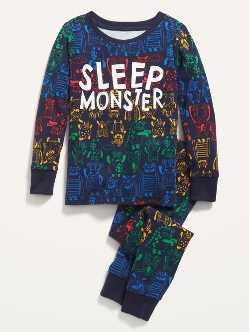 Conjunto de Pijama Old Navy unisex Sleep Monster para niños