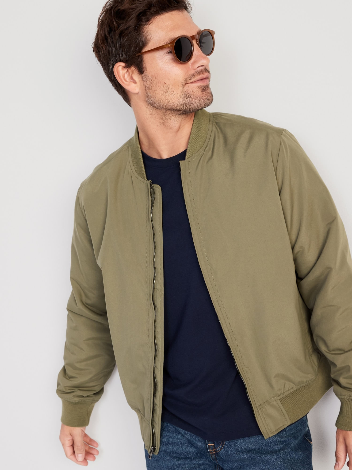 Chamarra tipo Bomber resistente al agua Old Navy para Hombre Old