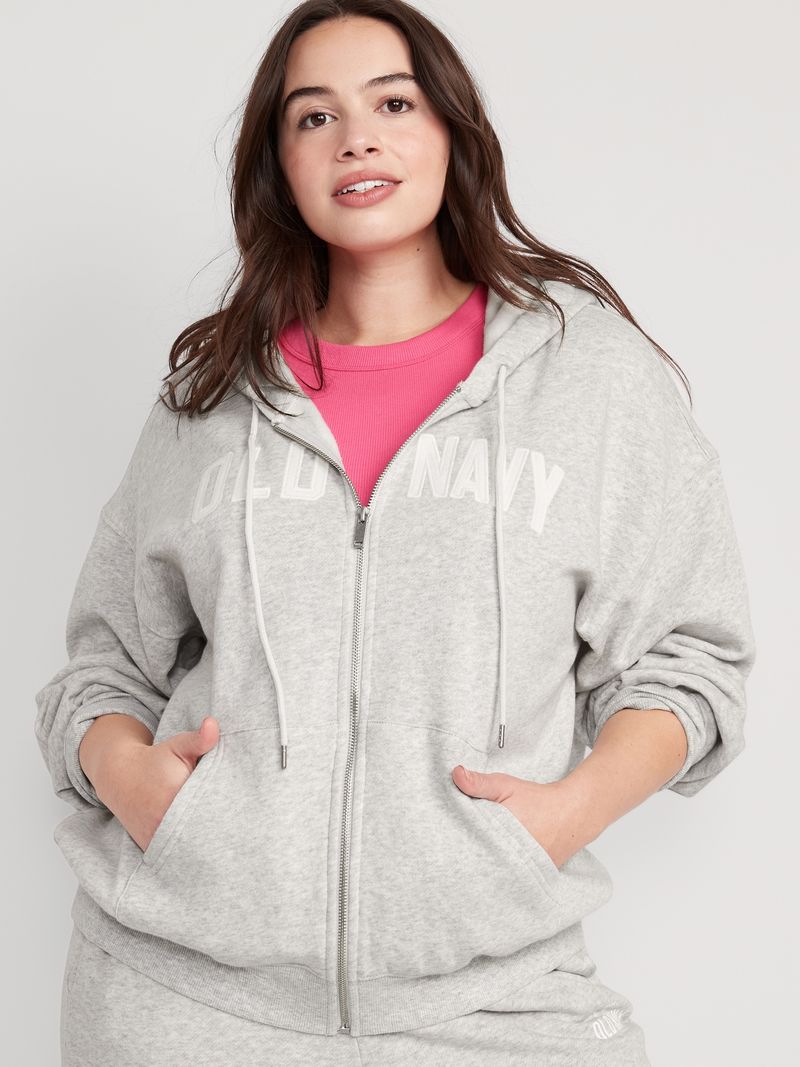 Sudadera de fleece con capucha y logo Old Navy para Mujer