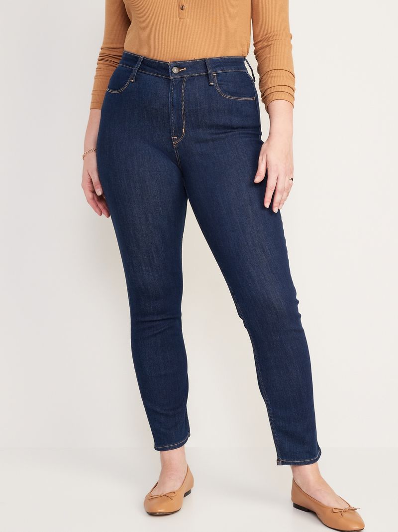 Jeans Old Navy High-Waisted Wow Slim Straight para Mujer