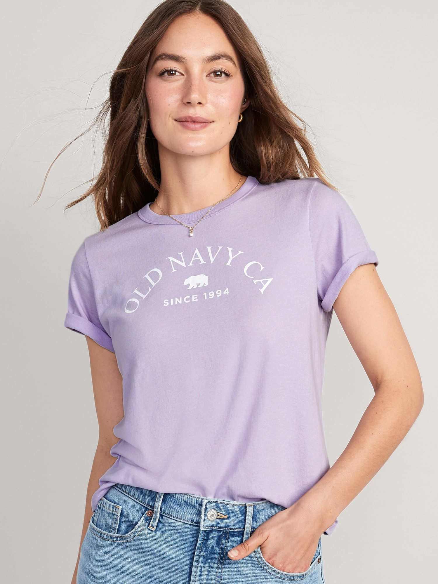 Playera de manga corta EveryWear con logo Old Navy para Mujer