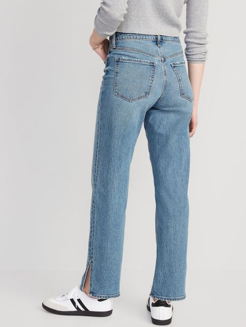 Jeans High Waisted Loose Side-Sit Old Navy para Mujer