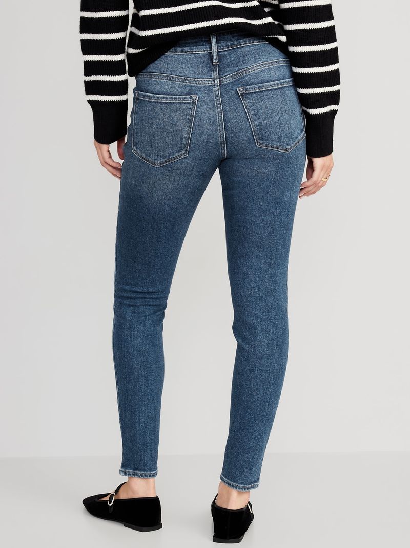 Jeans Mid-Rise Rockstar Super Skinny Old Navy para Mujer Old