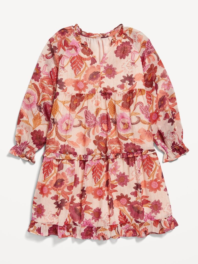 Vestido estampado de manga larga Old Navy para Nina