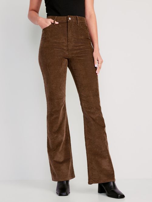 Jeans Higher High-Waisted Flare de pana Old Navy para Mujer