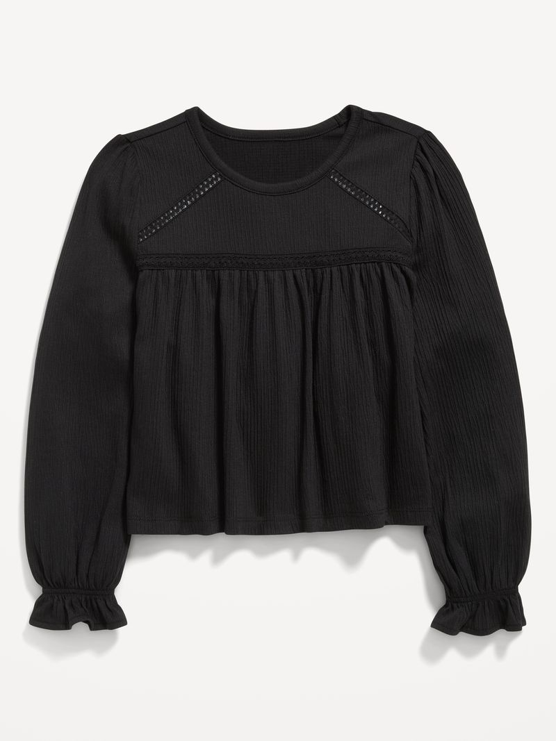 Blusa fashion negra para niña