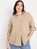 Camisa-de-manga-larga-de-gasa-Old-Navy-para-Mujer-857091-000