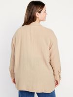 Camisa-de-manga-larga-de-gasa-Old-Navy-para-Mujer-857091-000