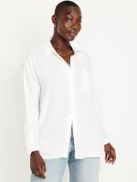 Camisa-de-manga-larga-de-mezcla-de-lino-Old-Navy-para-Mujer-856134-001