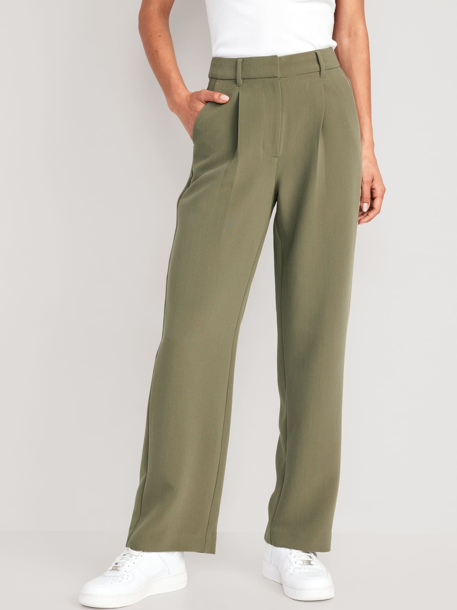 Old Navy Pantalón Casual para Mujer con Cintura Elástica Diseño De Cordón  Modelo 413108 Talla L Verde. : : Ropa, Zapatos y Accesorios