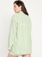 Camisa-de-manga-larga-de-mezcla-de-lino-Old-Navy-para-Mujer-856131-003