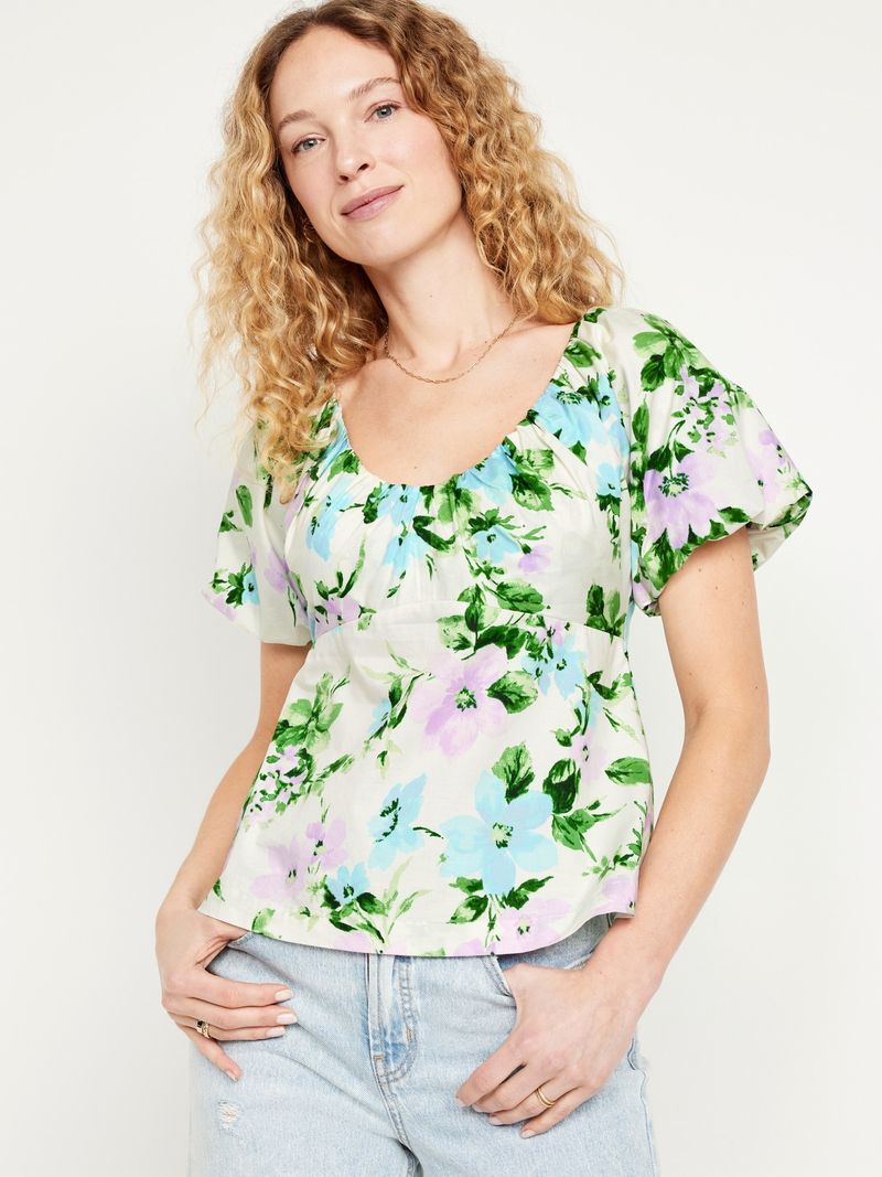 Blusa con cintura definida Old Navy para Mujer