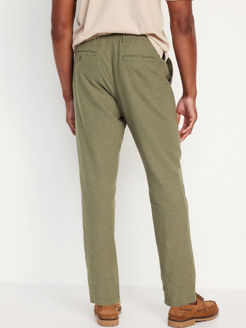 Pantalones-Loose-Taper-de-mezcla-de-lino-Old-Navy-para-Hombre-845048-005