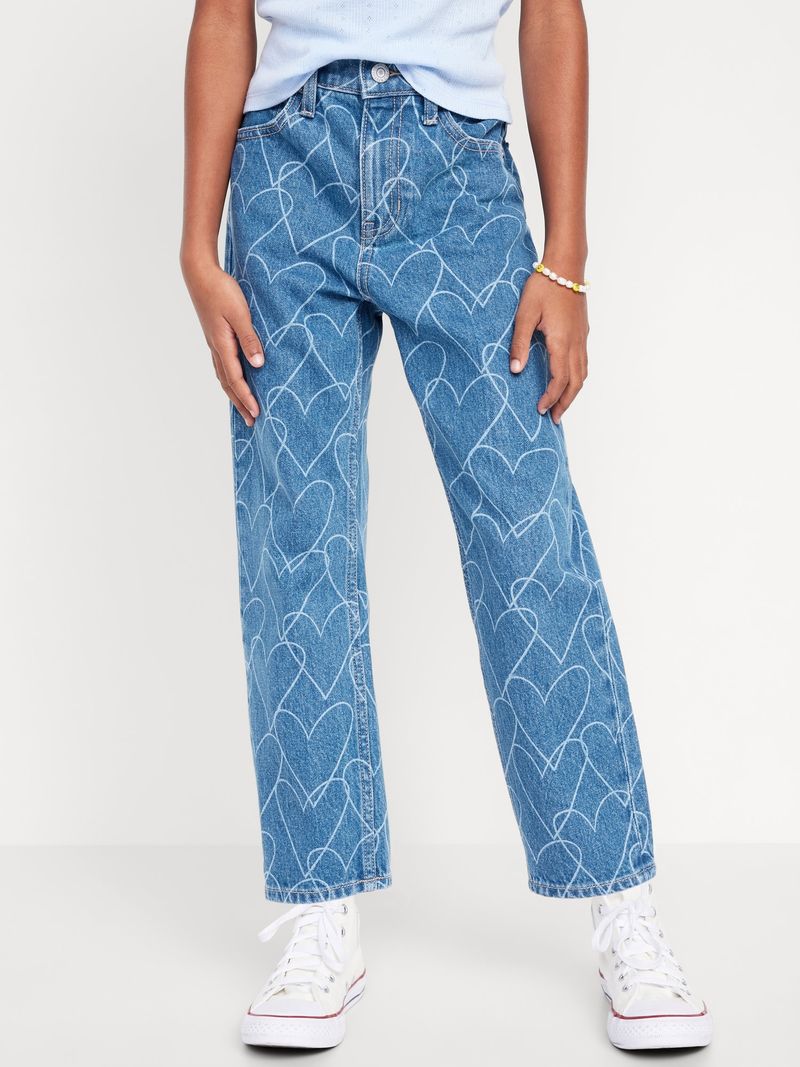 Jeans-High-Waisted-Slouchy-Straight-Non-Stretch-Old-Navy-para-Nina-855056-000