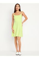 Vestido-Mini-Fit-y-Flare-de-mezcla-de-lino-Old-Navy-para-Mujer-863521-004