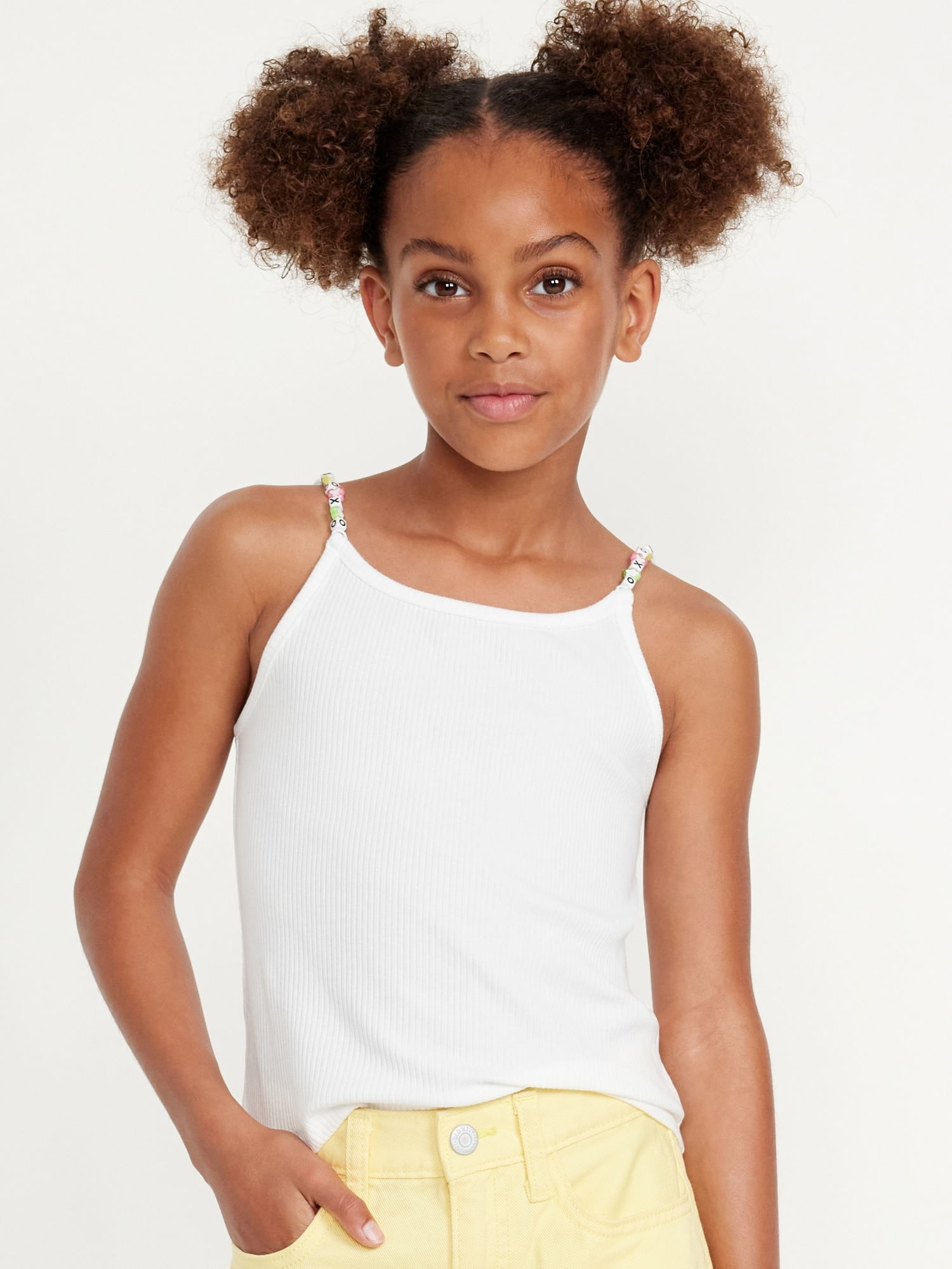 Top sin mangas con charms en tirantes para niña Old Navy | Old Navy ...