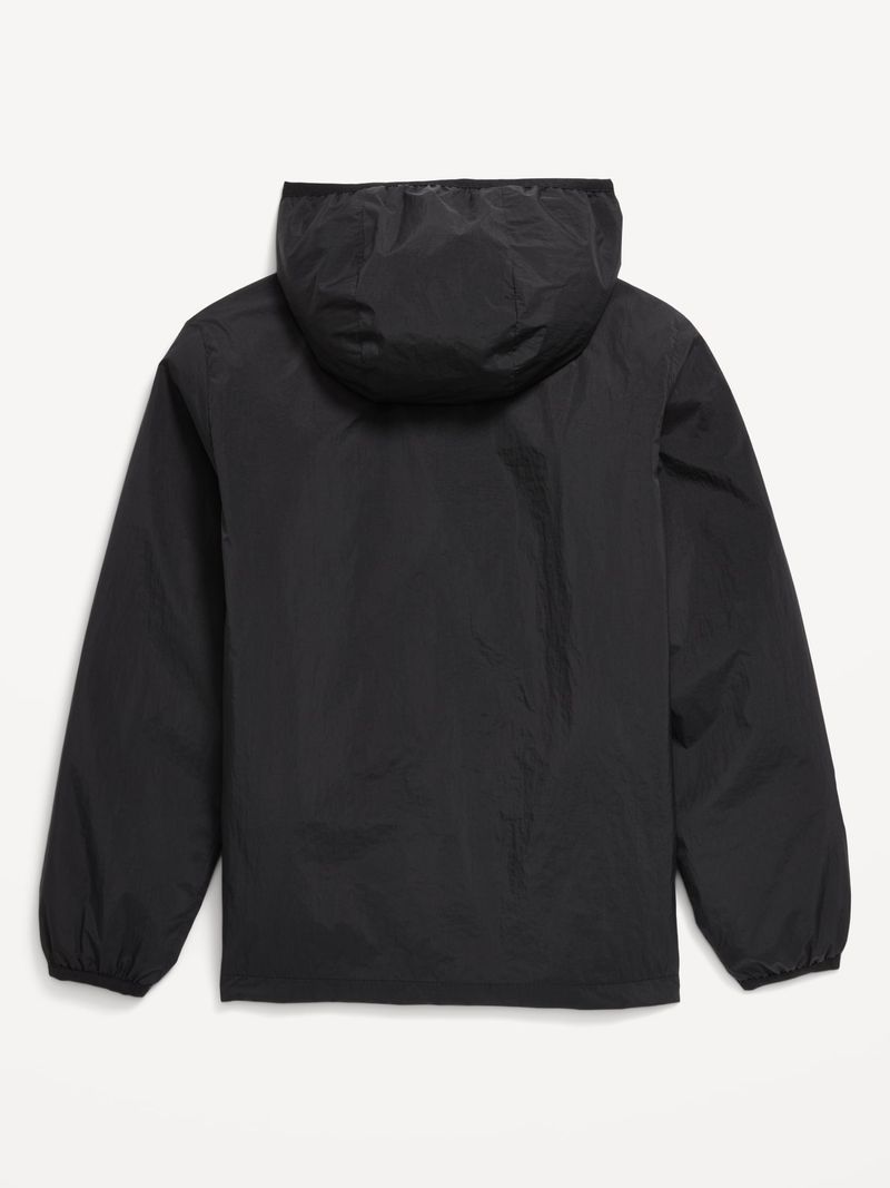 Chamarra impermeable con gorro y cierre Old Navy para niño