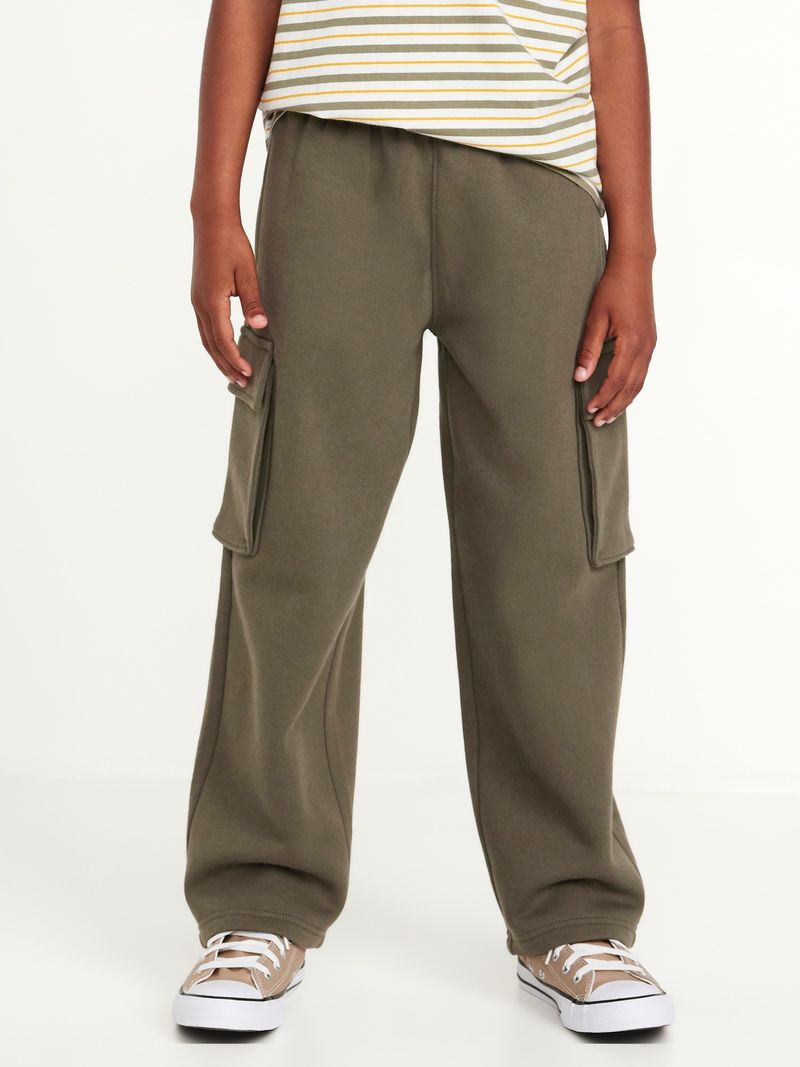 Pantalon Straight Leg Fleece Cargo Sweatpants Old Navy para nino