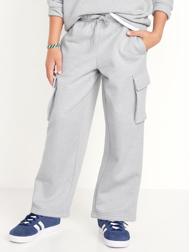 Pantalon Straight Leg Fleece Cargo Sweatpants Old Navy para nino