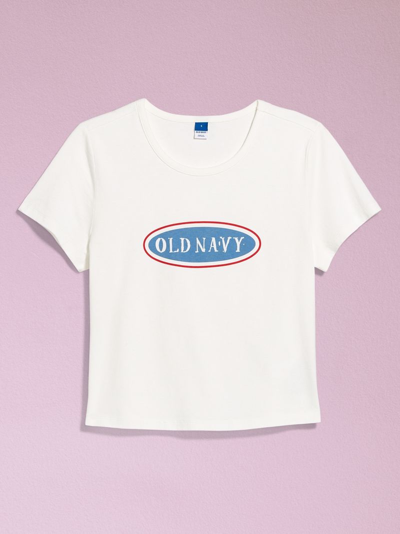 Playera Estilo 94 manga corta con grafico al frente para mujer Old Navy