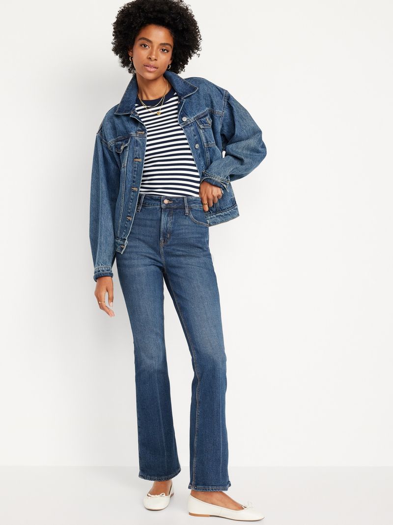 Jeans Extra High Waisted Rockstar Flare Old Navy para mujer