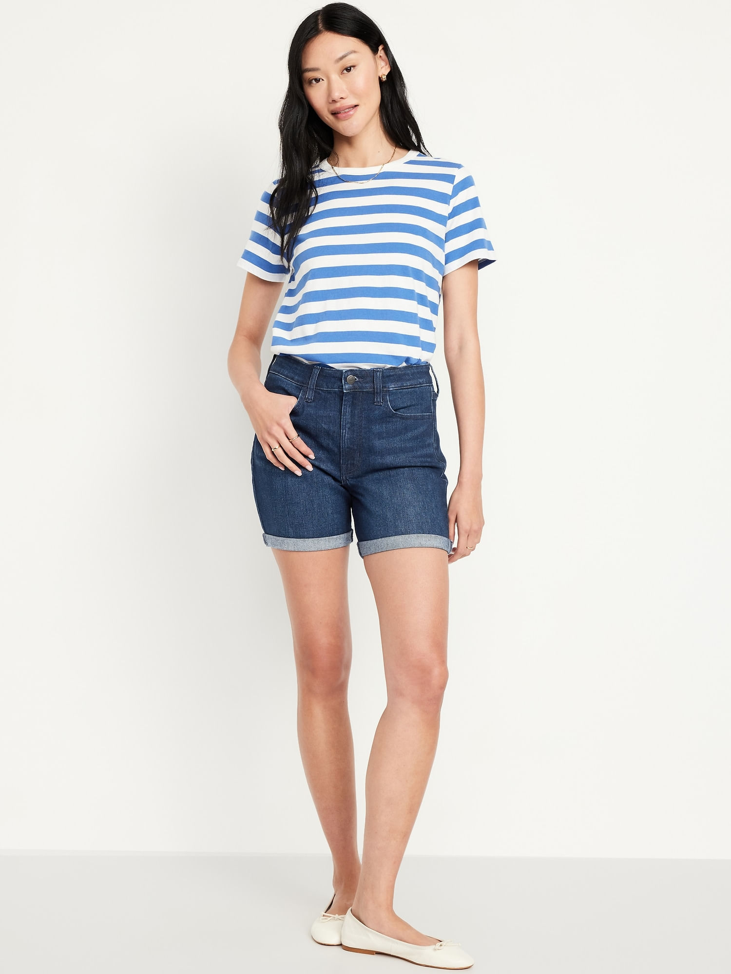 Old Navy Shorts de mezclilla High-Waisted Wow para mujer Old
