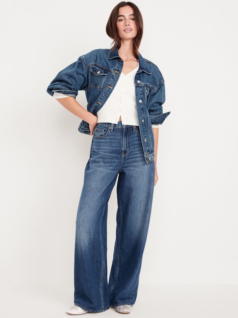 Jeans High-Waisted Baggy Wide-Leg para mujer Old Navy Old Navy