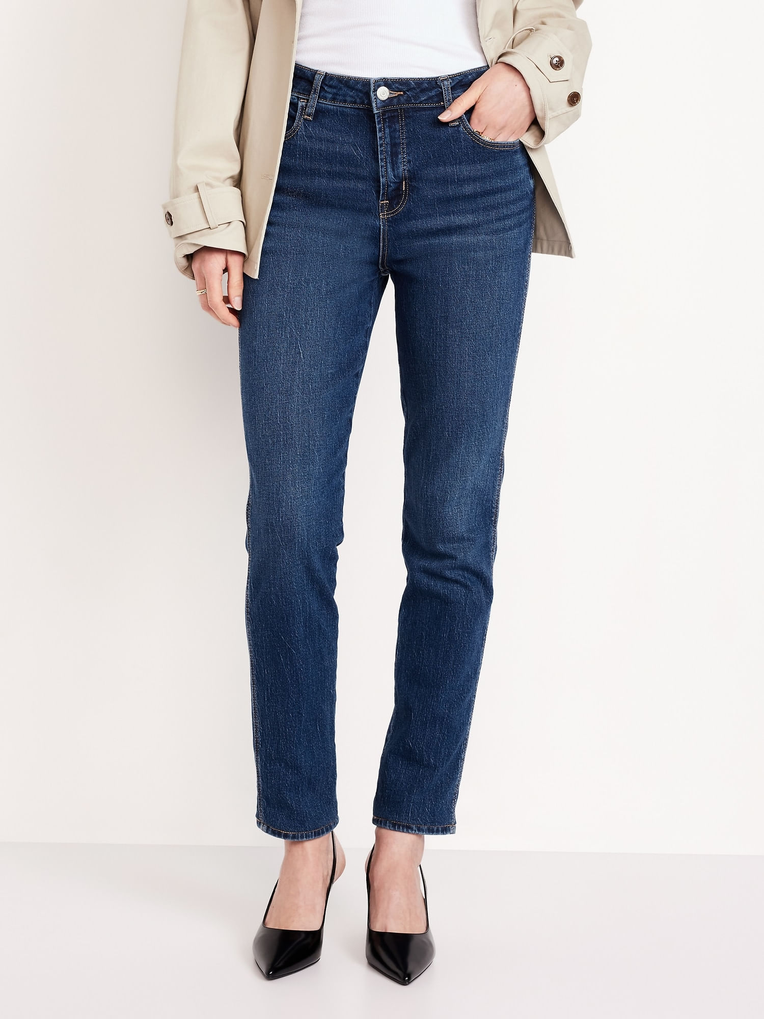 Jeans High-Waisted Vintage Slim para mujer Old Navy Old Navy