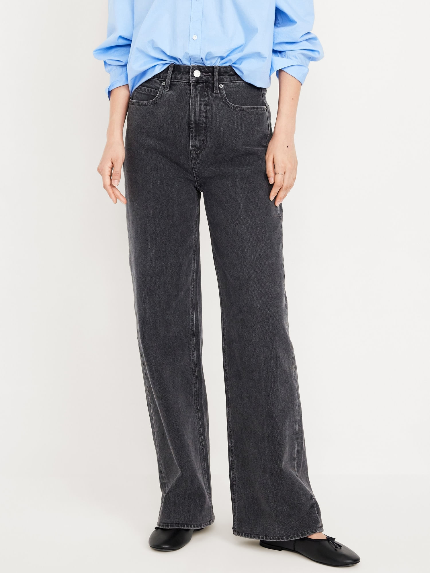 Jeans Extra High-Waisted Sky-Hi Wide-Leg Old Navy para mujer | Old 